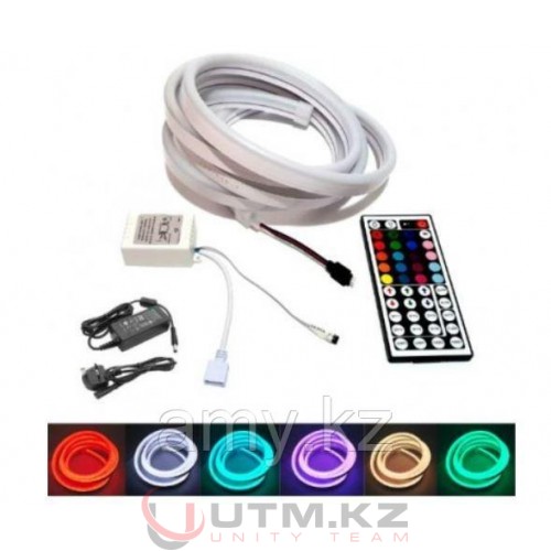 Neon Flex 12V RGB KIT (гибкий неон RGB комплект) 5м