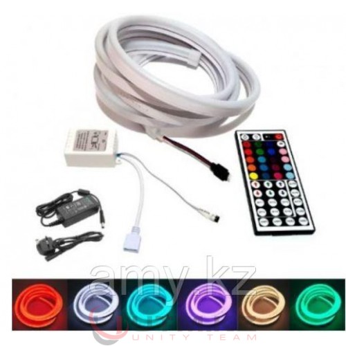 Neon Flex 12V RGB KIT (гибкий неон RGB комплект) 5м