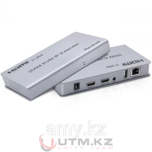 Удлинитель HDMI KVM IP RJ 45 200м