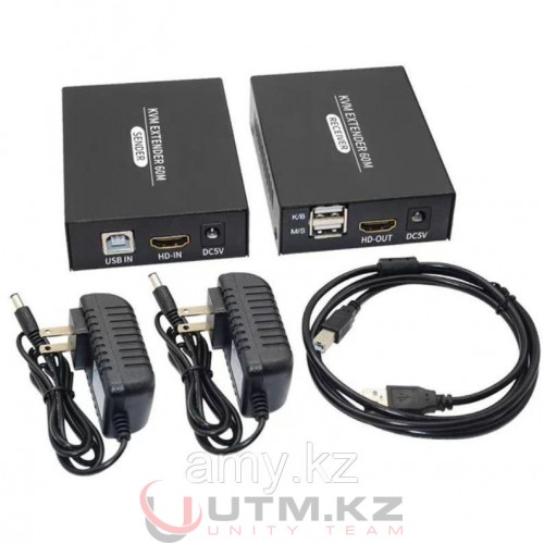Удлинитель HDMI KVM IP RJ 45 60м