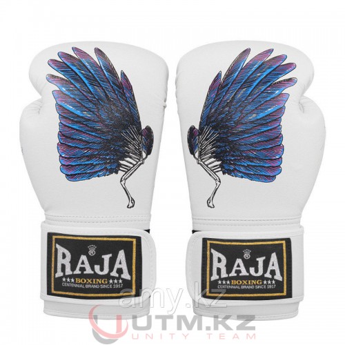 Боксерские перчатки Raja Boxing оригинал Натуральная кожа 14 Oz