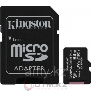 Карта памяти Kingston Canvas Select Plus SDCS2 64GB